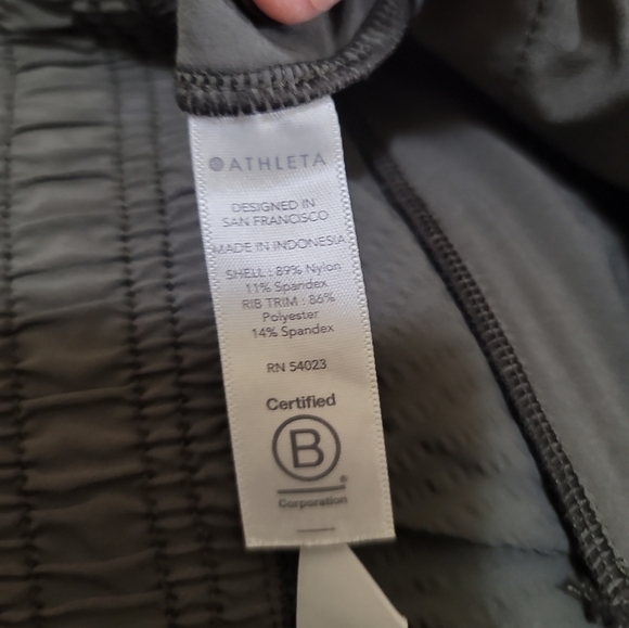 Athleta Textured Brooklyn Jogger 6 Mountain Olive Green Gray - Picture 10 of 11